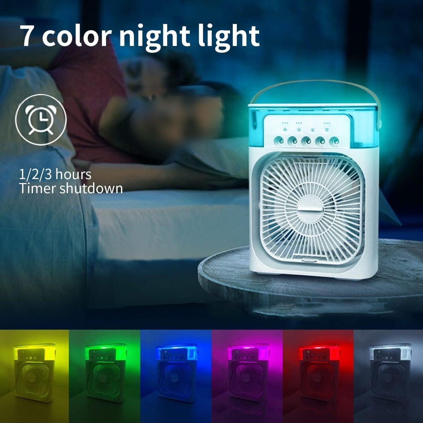3 In 1 Fan Air Cooler with Ice Humidifier
