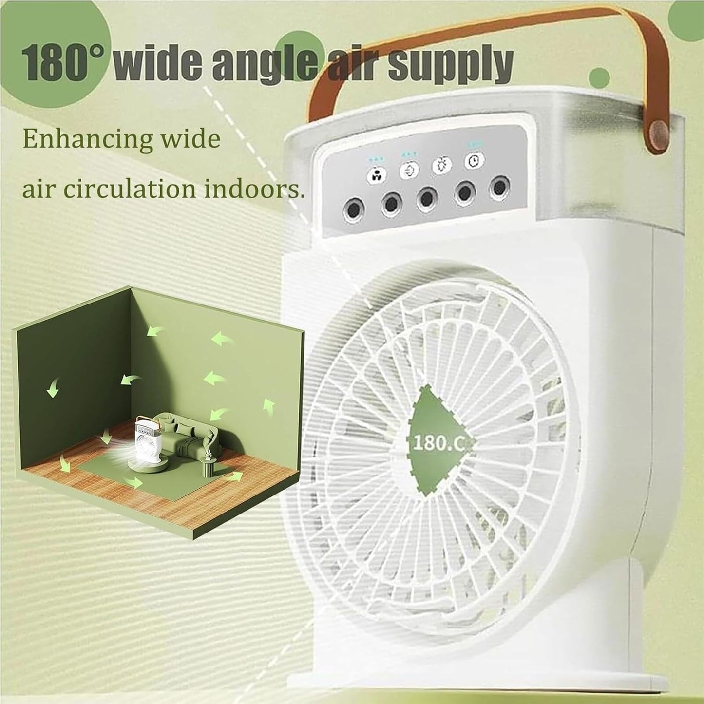 3 In 1 Fan Air Cooler with Ice Humidifier
