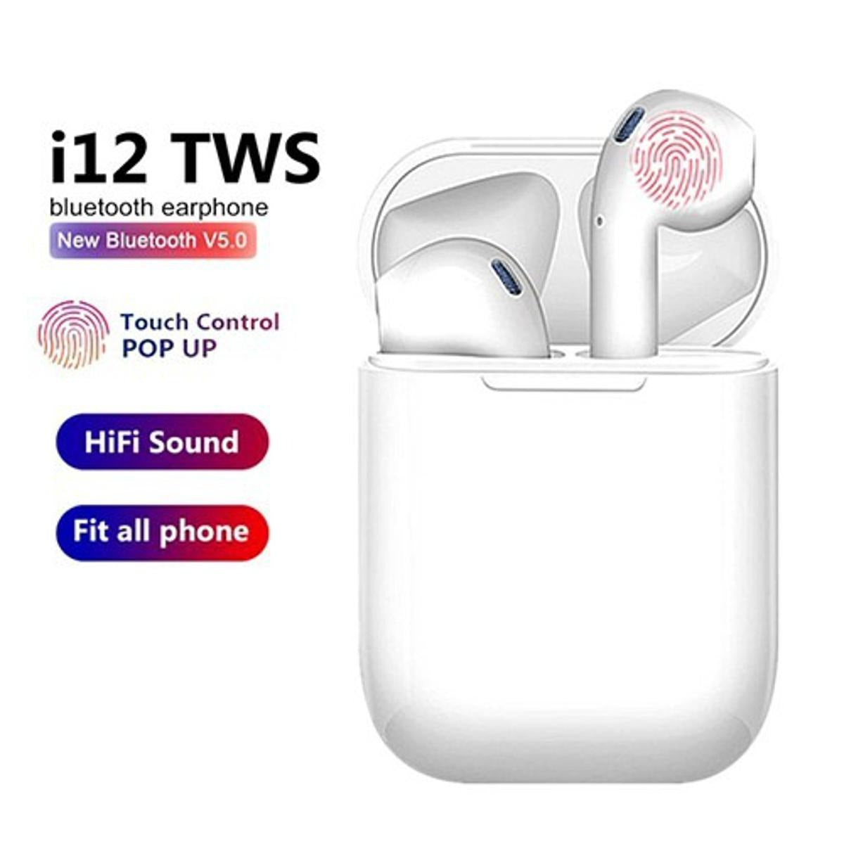 I12 Double Earpods Wireless Bluetooth