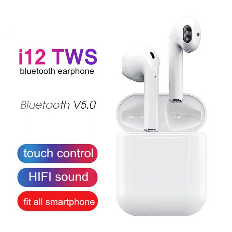 I12 Double Earpods Wireless Bluetooth