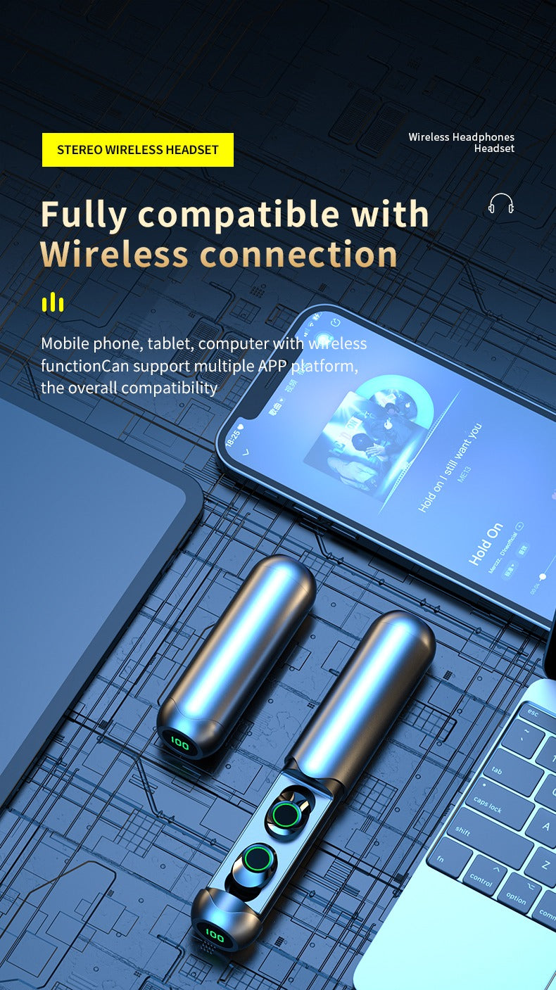 BQ40 TWS Wireless Bluetooth 5.3 Earbuds