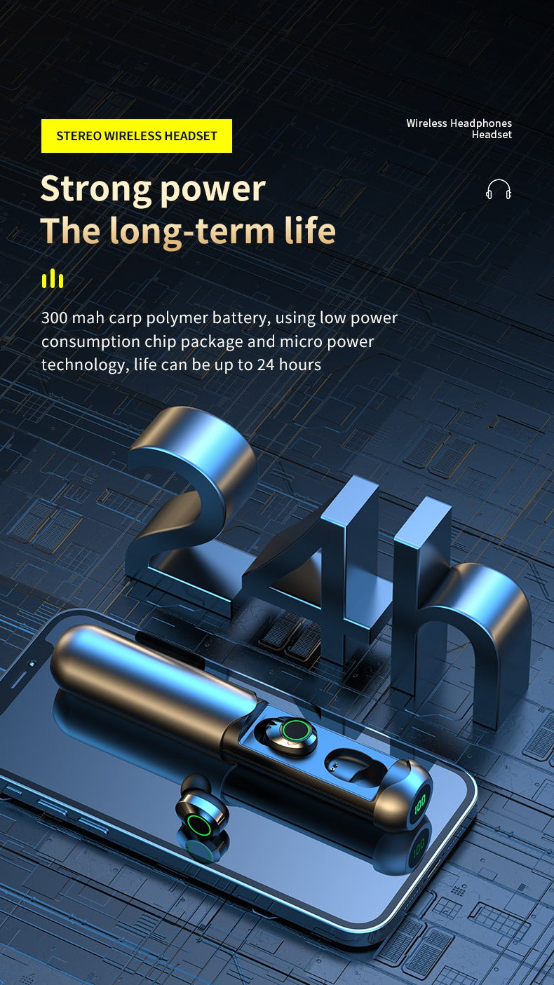 BQ40 TWS Wireless Bluetooth 5.3 Earbuds