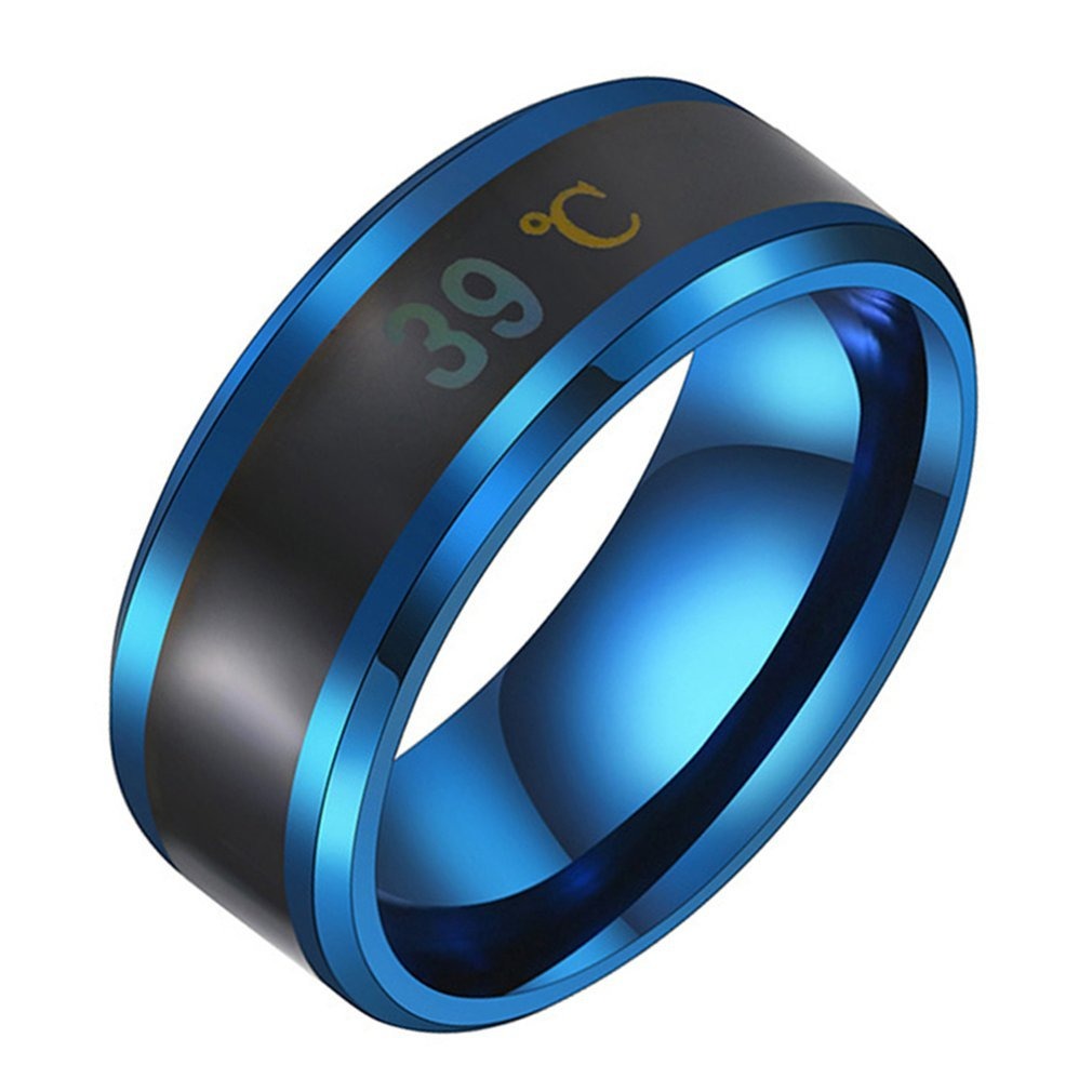 Fashion Sensor Body Temperature Ring Man