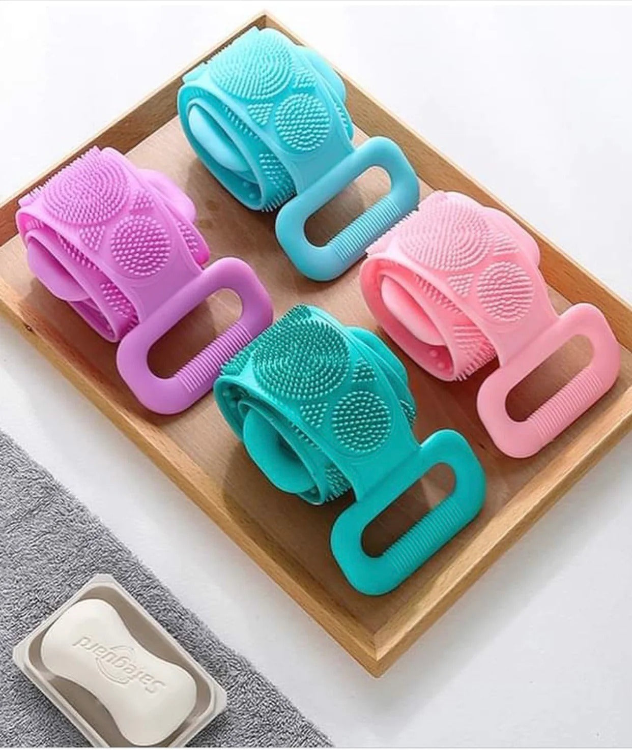 Silicone Back Scrub Bath Shower Pair of 2