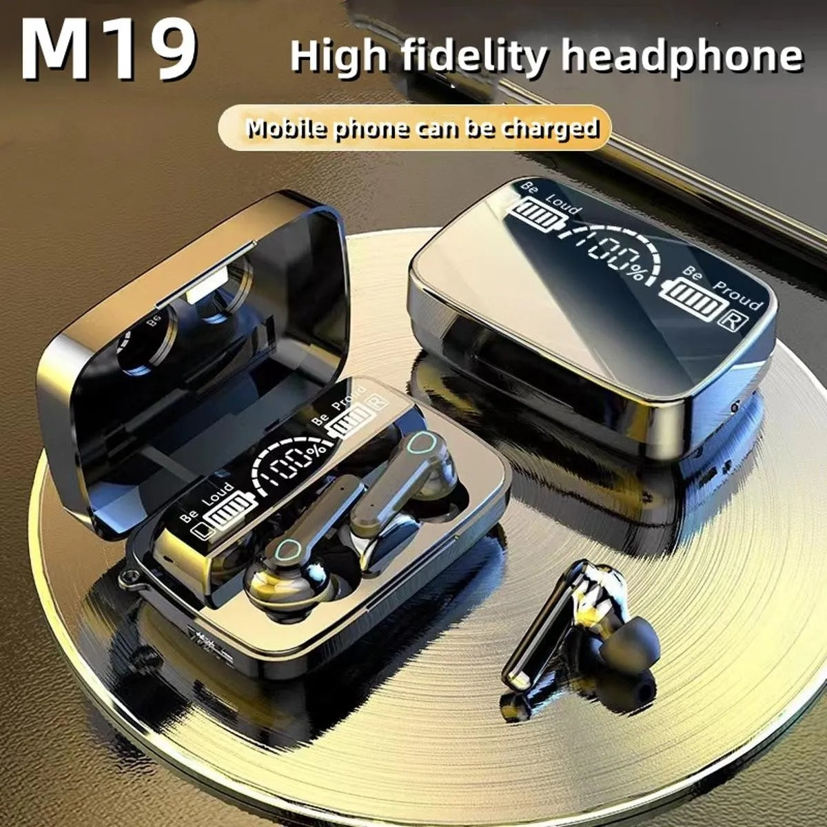 TWS M19 5.0 Wireless Bluetoth Earphones