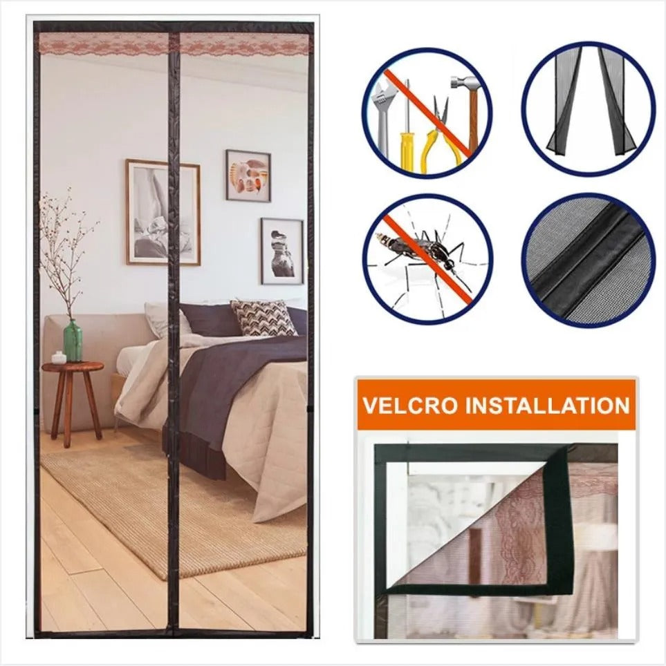 Screen Door Curtain Net