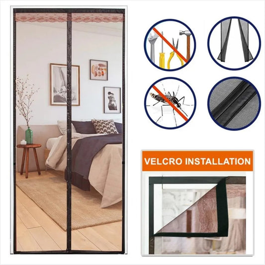 Screen Door Curtain Net