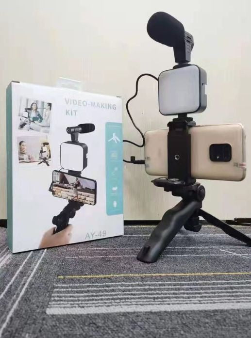 VIDEO-MAKING KIT S846-VLOGGING TRIPOD AY-48
