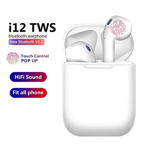 I12 Double Earpods Wireless Bluetooth