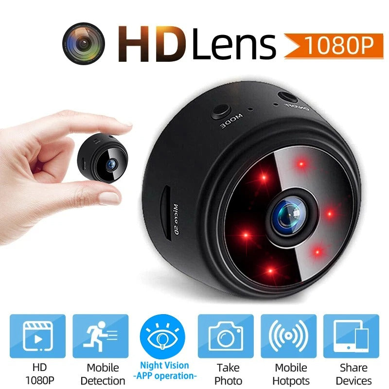 A9 WIFI Mini Camera 1080P IR Night Vision Motion Detection