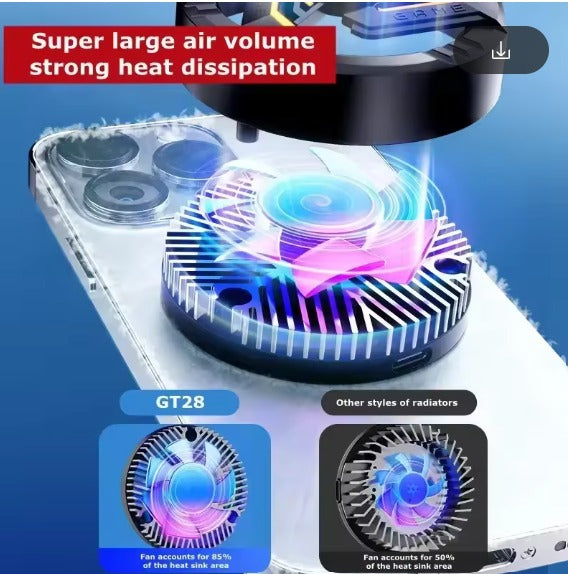 Mobile Radiator GT28 High-Speed Cooling Fan for Mobile Gaming