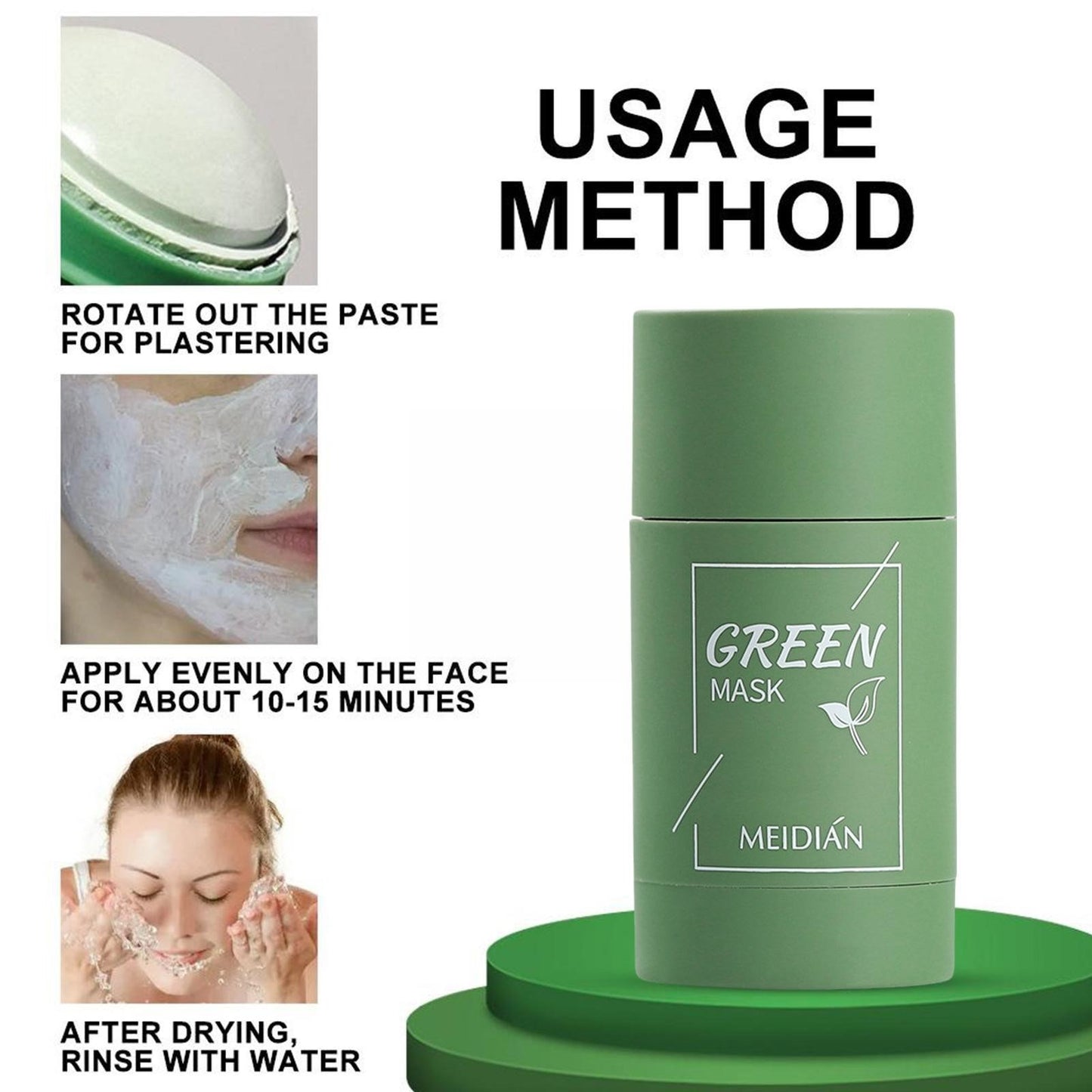 Green Tea Clay Mask Sticks