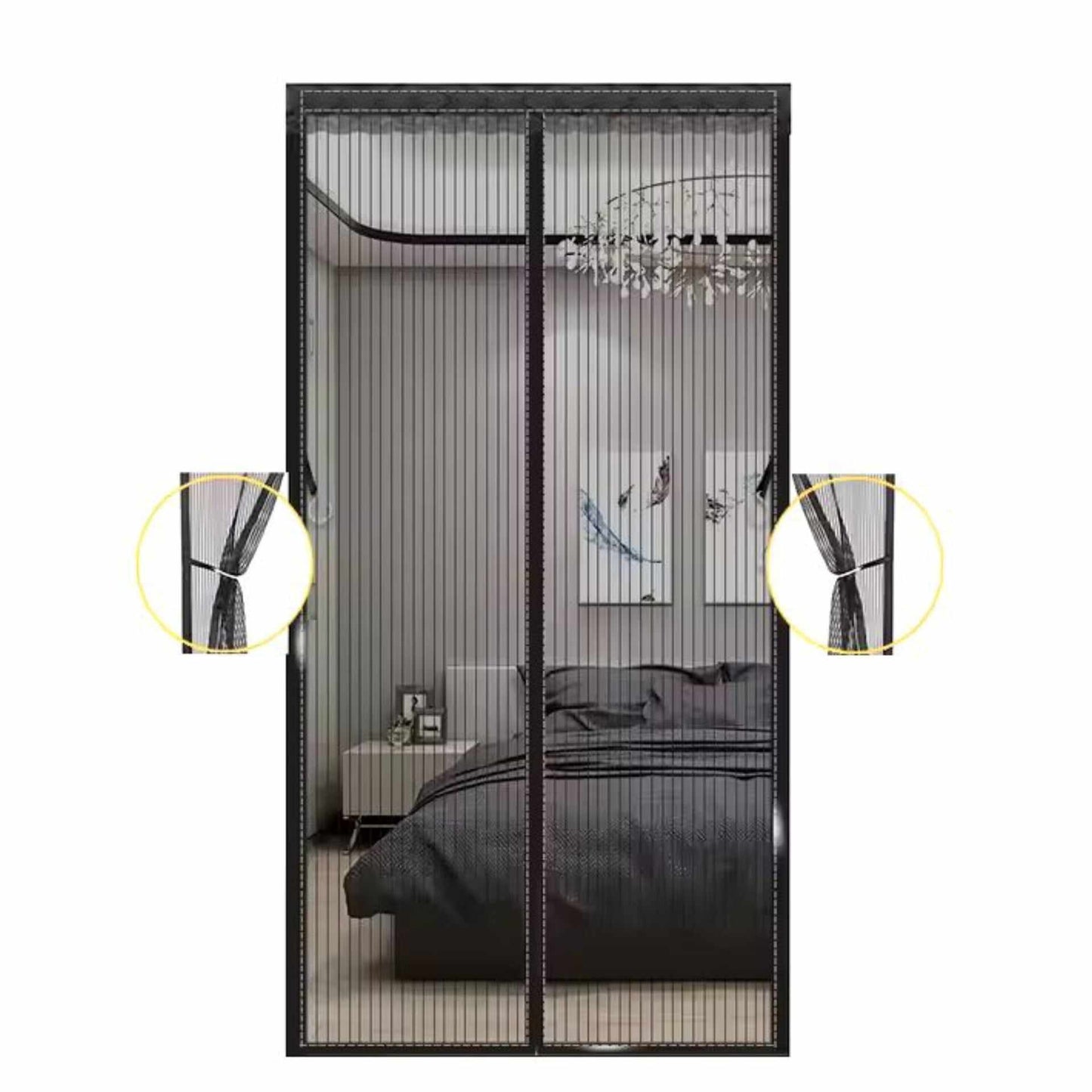 Screen Door Curtain Net