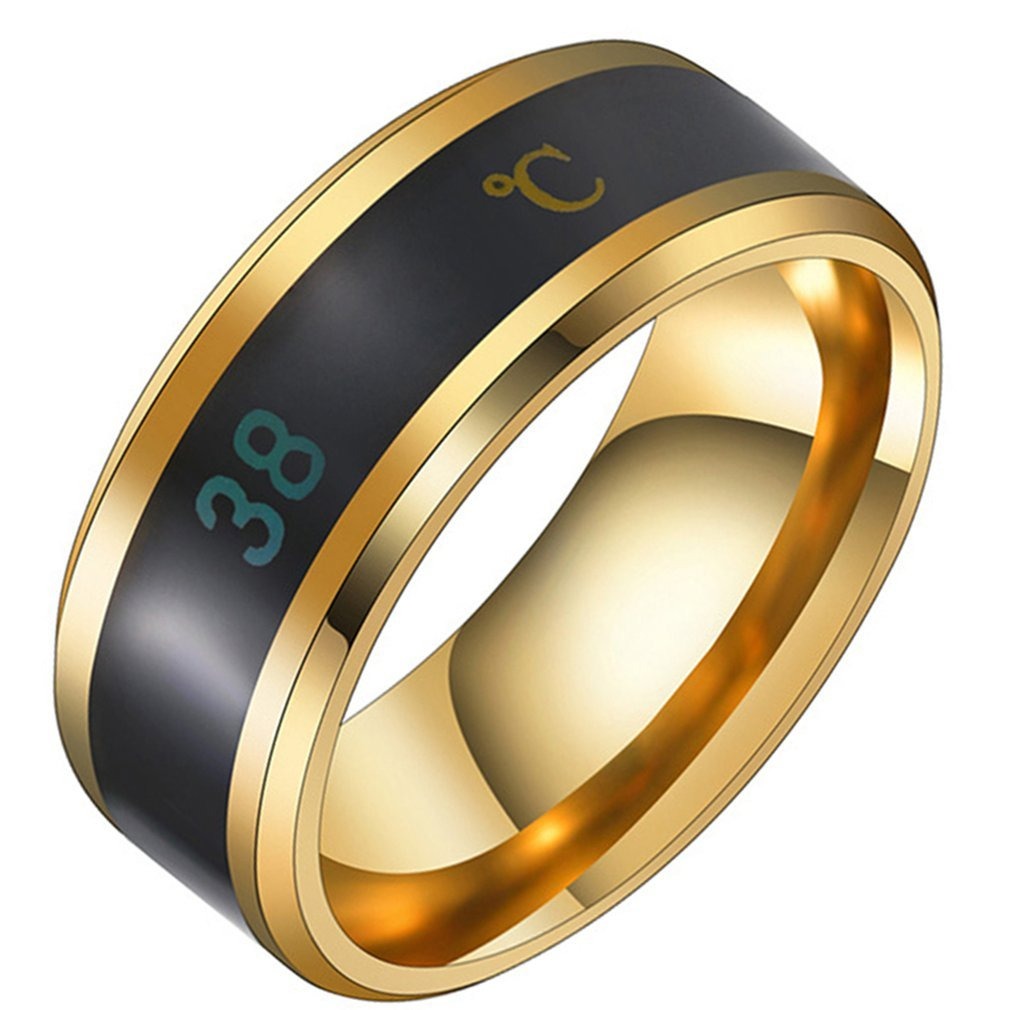 Fashion Sensor Body Temperature Ring Man