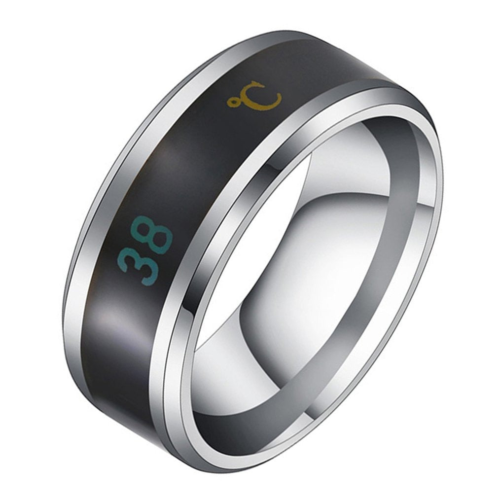 Fashion Sensor Body Temperature Ring Man
