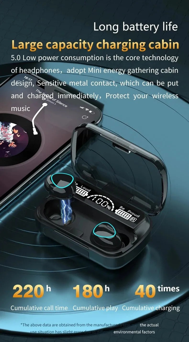 M10 Earbuds TWS Bluetooth Headphones